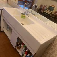 Lavabo vintage per cucina in porcellana