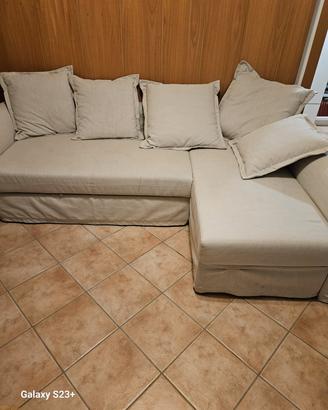 divano letto angolare Holmsund IKEA beige