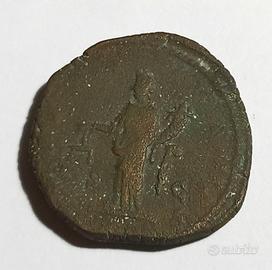 Moneta Sesterzio Romano in bronzo, età 193  d.c.