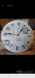 orologio da parete shabby chic 