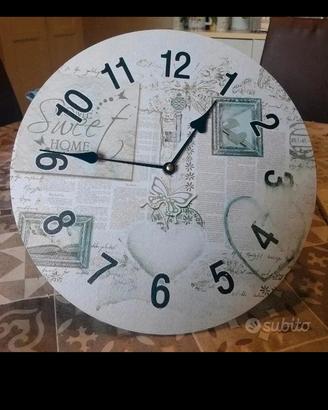 orologio da parete shabby chic 