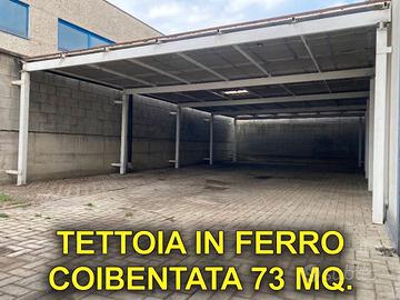 TETTOIA IN FERRO CON Tetto Coibentato da smontare