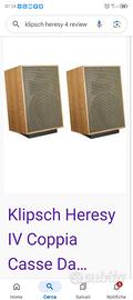 Klipsch Heresy IV Walnut,