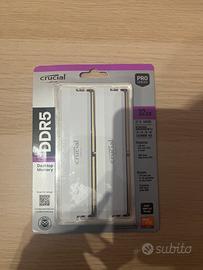Ram  Crucial DDR 5  2X16 GB (32GB)6000 MHZ (White)