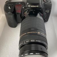 Canon EOS 10+Canon EF 75-300mm+case+lettore barcod