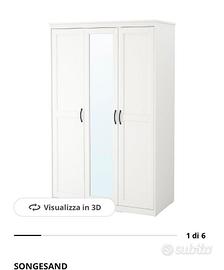 Armadio 3 Ante Ikea con specchio
