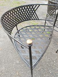 Sedie in ferro battuto 