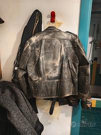 giubbotto in vera pelle da moto