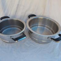 2 Scolapasta/inserti vapore  AMC 24 e 20cm