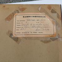 Litografia "Pulcinella al mercato" Mario Cortiello