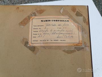 Litografia "Pulcinella al mercato" Mario Cortiello