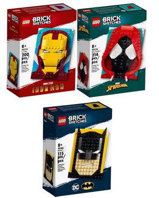 LEGO Batman Brick Sketches 40386 40535 40536