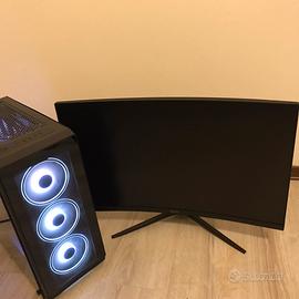 🔥 PC Gaming + Monitor 27” 180Hz – Pronto all’uso 🔥