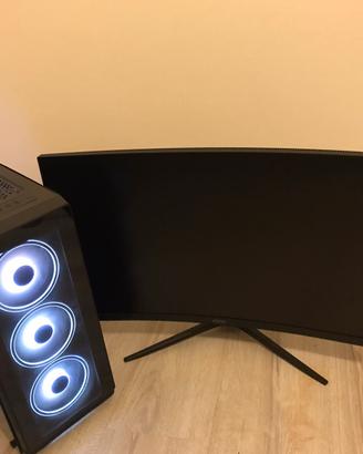 🔥 PC Gaming + Monitor 27” 180Hz – Pronto all’uso 🔥