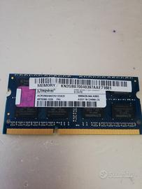 Memoria ram Kingston da 2GB DDR3