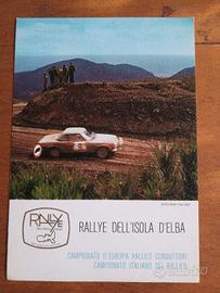 Cartolina pubblicitaria Rallye dell'Isola D'Elba 