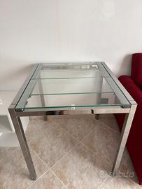 Tavolo IKEA GLIVARP allungabile vetro e acciaio