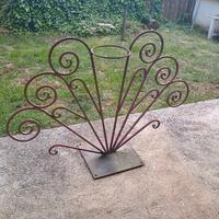 portavaso ferro battuto 