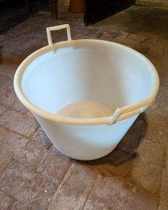 6 Contenitori in plastica grandi con maniglie 55cm