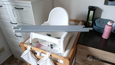 Seggiolone ikea piu fasciatoio legno