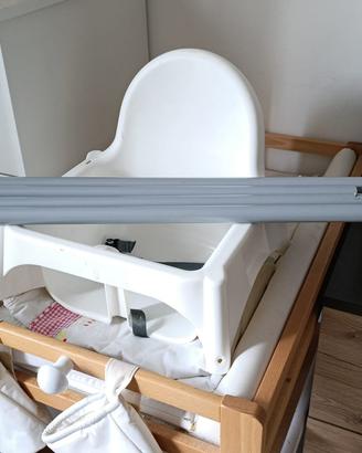 Seggiolone ikea piu fasciatoio legno