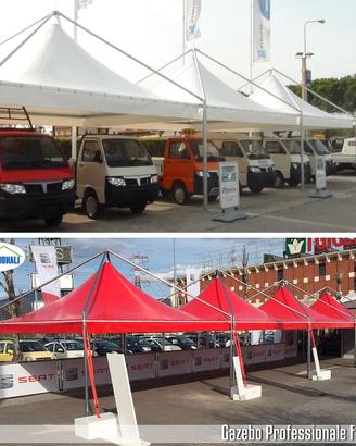 Gazebo pagoda 4x4m certificato proloco fiere auto