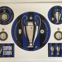Set adesivi stickers Inter 2010 triplete