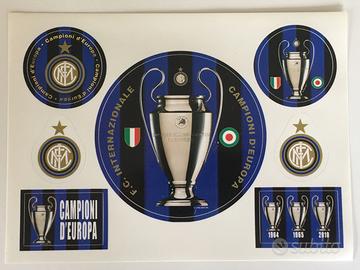 Set adesivi stickers Inter 2010 triplete