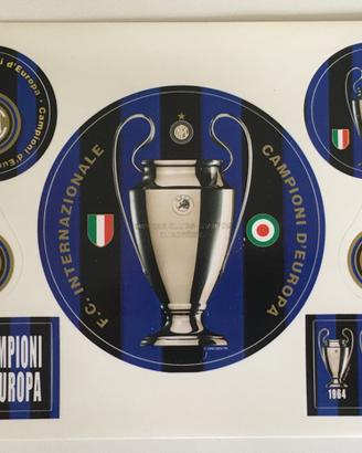 Set adesivi stickers Inter 2010 triplete