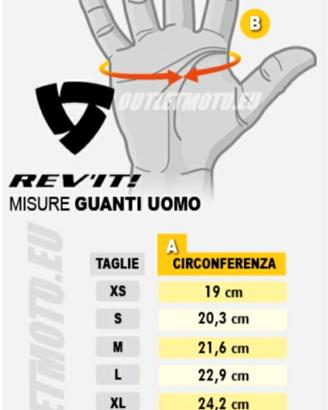 Guanti moto Revit pelle traforata Nuovi