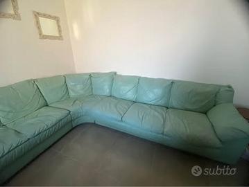 Divano letto verde mela