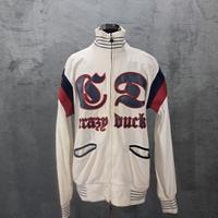 FELPA CON ZIP uomo Crazy Duck taglia L – bianco