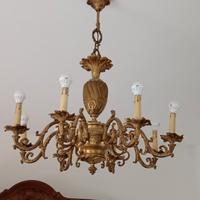 lampadario in ottone 