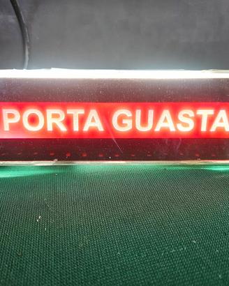 INSEGNA LUMINOSA VINTAGE PORTA GUSATA CARROZZA FS