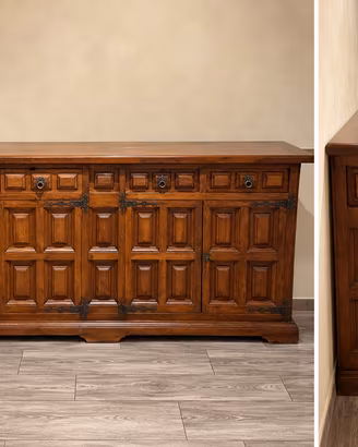 credenza antica in legno massello