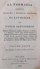 Farmacia Descritta Secondo Principi Lavoisier 1805