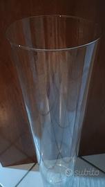 Vaso conico in vetro alto cm 70 