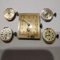 Lotto (4) 5 orologi rotti per ricambi 