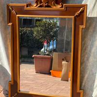 Specchio molato cornice oro e bordea