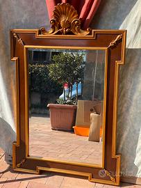 Specchio molato cornice oro e bordea