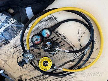 Doppio Erogatore octopus Mares completo revisione