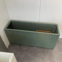 Fioriera Riva 100 x 30 x H.50, verde, Medes.