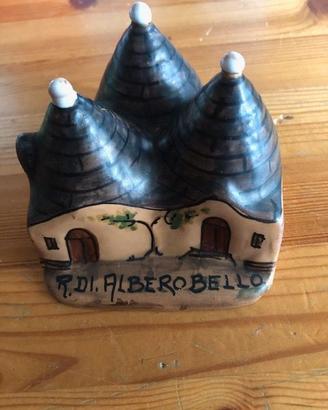 Souvenir anni 60 Trulli in Ceramica