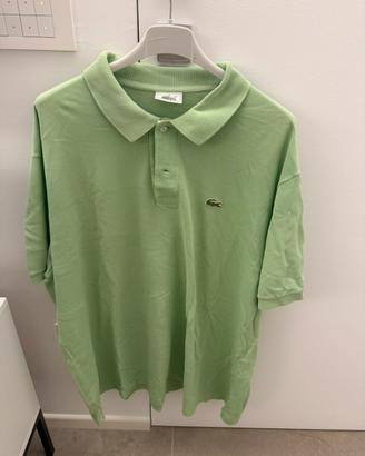Polo Lacoste verde taglia 7 XL