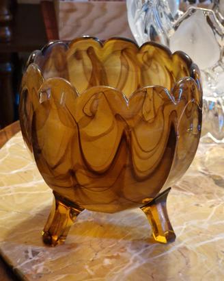 Vaso inglese Cloud Glass anni'30 di Davidson