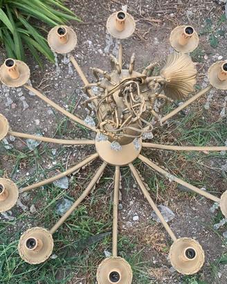 Lampadario vintage 12 bracci