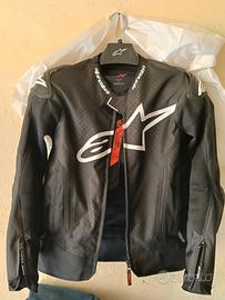 giacca moto traforata taglia s