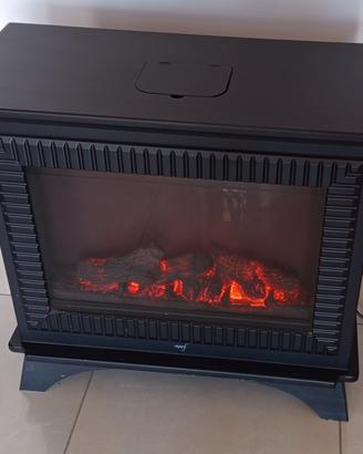 Caminetto elettrico 1800w termostato regolabile 