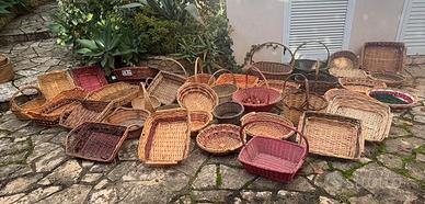 Ceste in vimini artigianali - varie misure