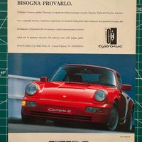 Pubblicità originale Porsche Tiptronic — anno 1991